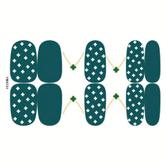 8 Sheets Glitter Nail Self Adhesive Wraps Sticker
