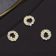 3pcs Christmas Nail Art Charms & Gemstones Set