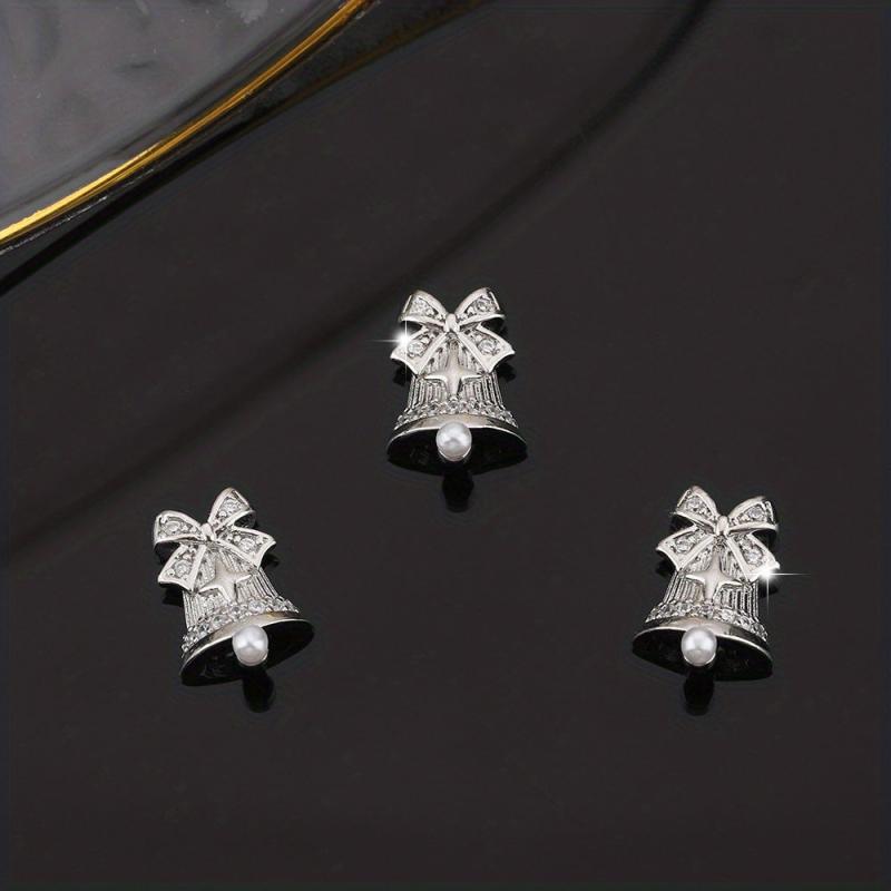 3pcs Christmas Nail Art Charms & Gemstones Set