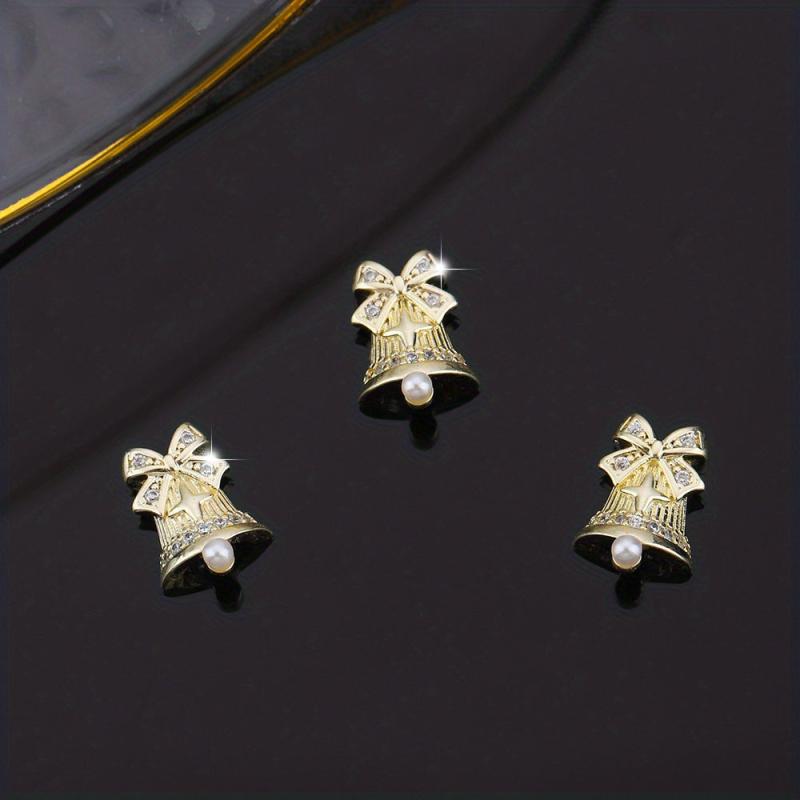 3pcs Christmas Nail Art Charms & Gemstones Set