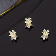 3pcs Christmas Nail Art Charms & Gemstones Set