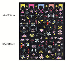 Chrysanthemum Nail Art Stickers 5D Self Adhesive Decals
