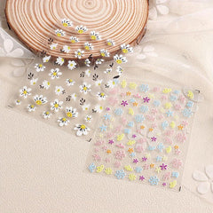 Chrysanthemum Nail Art Stickers 5D Self Adhesive Decals