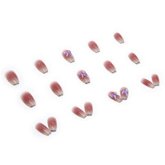 24 Pcs Aurora Changing Nail Stickers Gradient Design