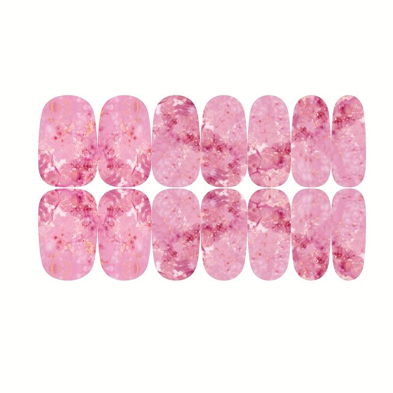Marble Nail Polish Stickers Self Adhesive Nail Art Decal Strips