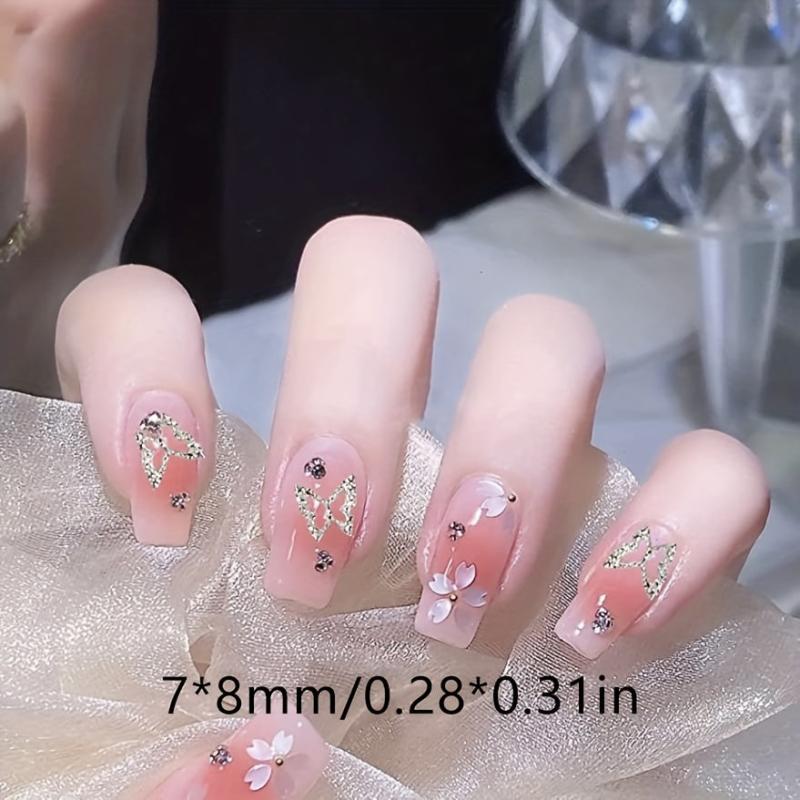 50pcs 3D Butterfly Nail Charms Nail Art Decorations