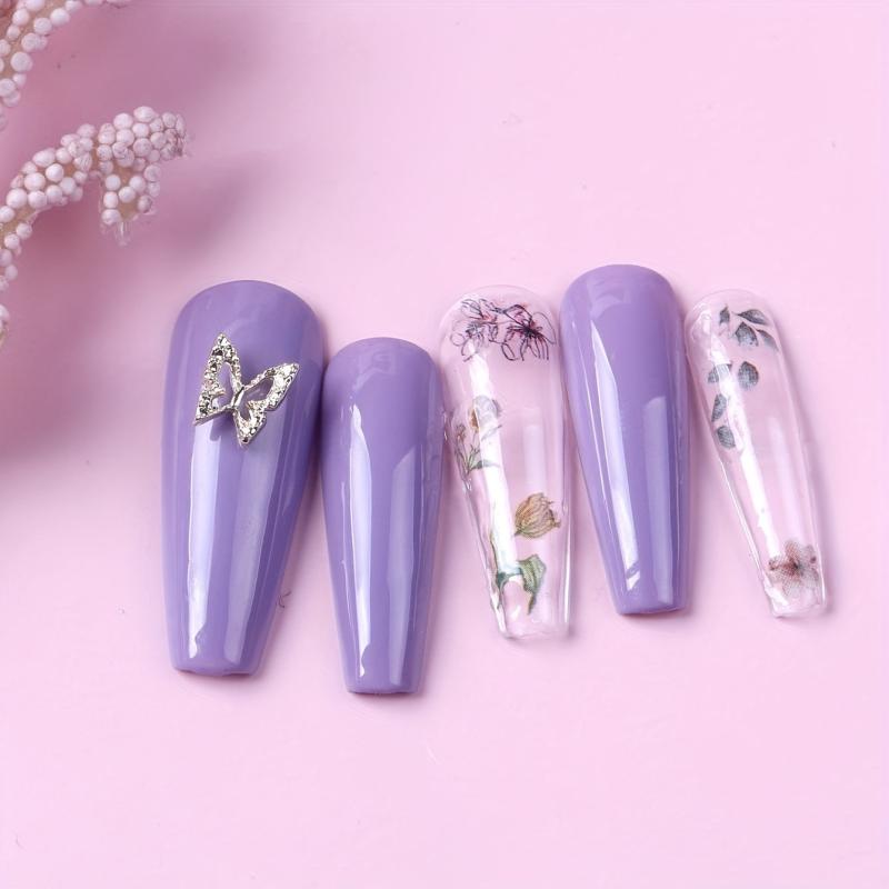 50pcs 3D Butterfly Nail Charms Nail Art Decorations