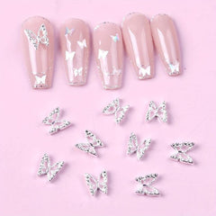50pcs 3D Butterfly Nail Charms Nail Art Decorations