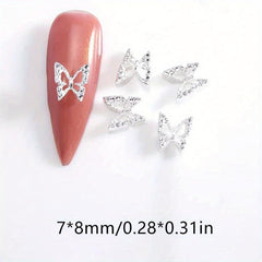 50pcs 3D Butterfly Nail Charms Nail Art Decorations