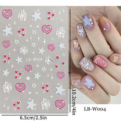 Halloween Nail Art Stickers Cat Butterfly Nail Art Decals