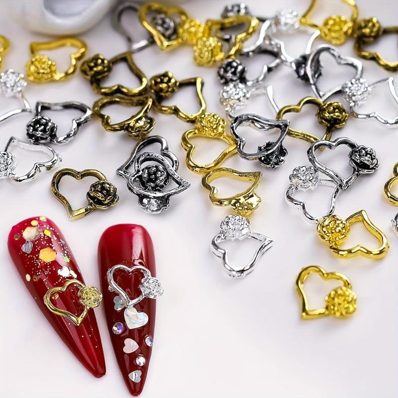 Heart Nail Charms for Nail Art Decoration