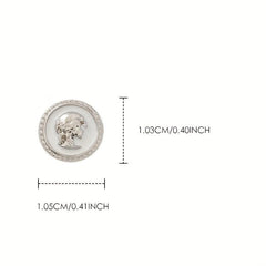5pcs 3D Alloy Queen Nail Pendant for Nail Art DIY & Wedding