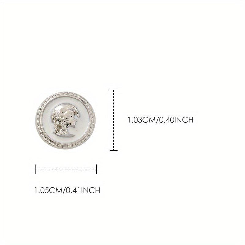 5pcs 3D Alloy Queen Nail Pendant for Nail Art DIY & Wedding