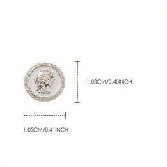 5pcs 3D Alloy Queen Nail Pendant for Nail Art DIY & Wedding