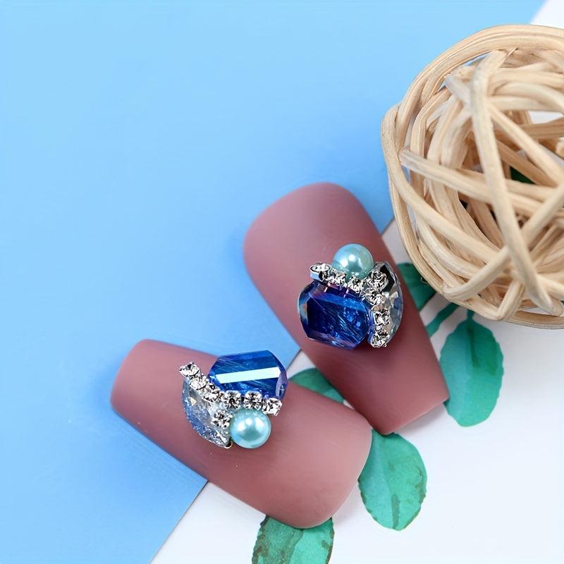 10pcs Colorful Alloy Nail Art Charms Rhinestones Gemstones DIY