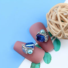 10pcs Colorful Alloy Nail Art Charms Rhinestones Gemstones DIY