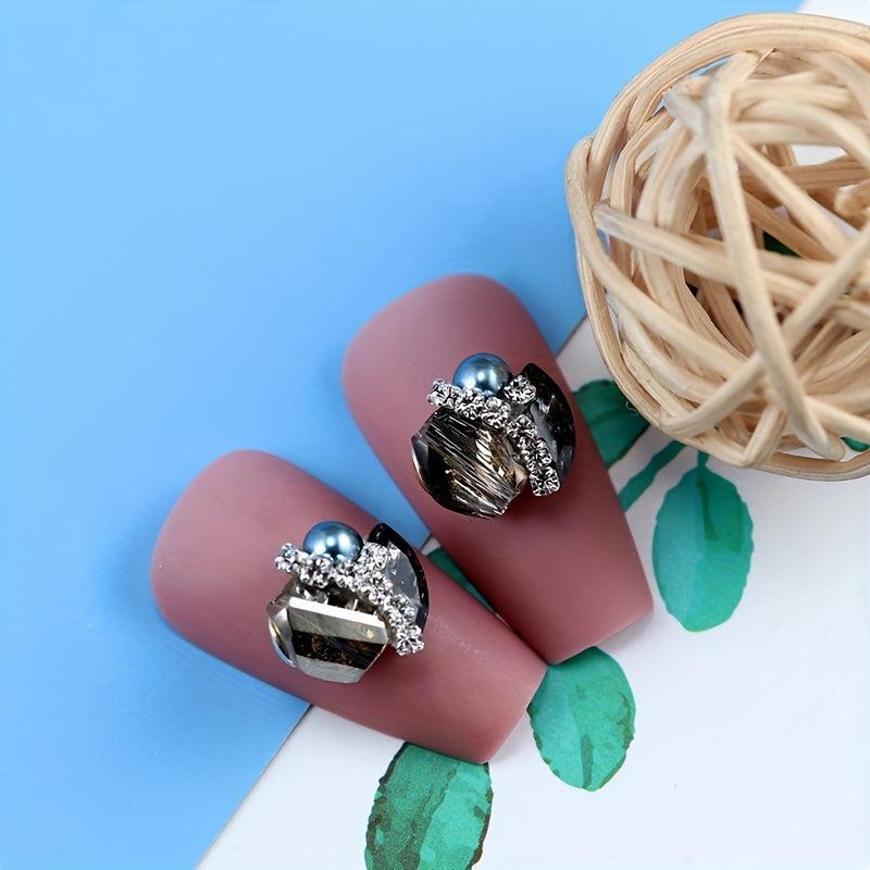 10pcs Colorful Alloy Nail Art Charms Rhinestones Gemstones DIY