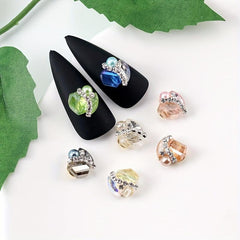 10pcs Colorful Alloy Nail Art Charms Rhinestones Gemstones DIY