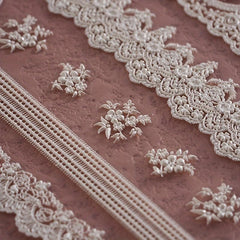 5D Embossed Lace Nail Decals Nail Art Decorations