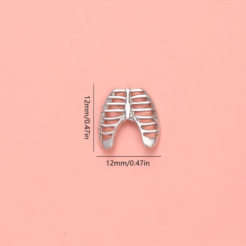 10pcs 3D Skeleton Nail Charms - Nail Salon or Home DIY