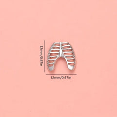 10pcs 3D Skeleton Nail Charms - Nail Salon or Home DIY