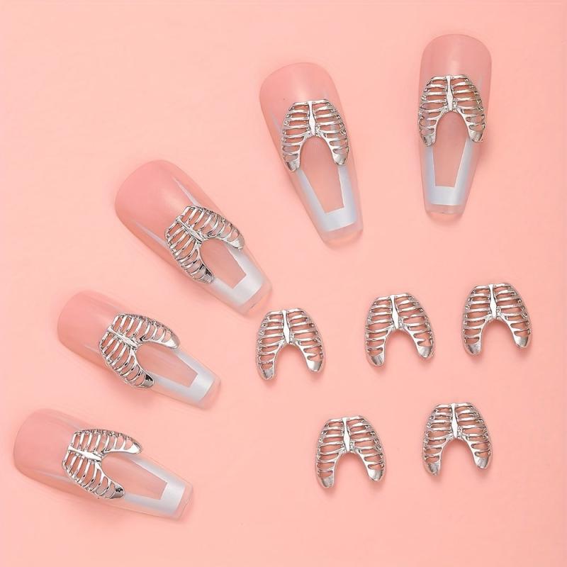 10pcs 3D Skeleton Nail Charms - Nail Salon or Home DIY