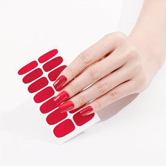Waterproof Nail Polish Stickers Self Adhesive Manicure Full Cover Nail Wraps