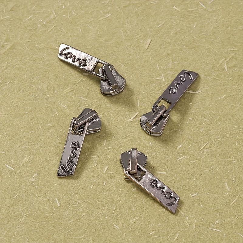 5pcs Easter Nail Art Charms with Zipper & Rhinestones for DIY Crafts