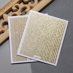 Glitter Nail Art Stickers Self Adhesive Nail Decals for DIY Manicures
