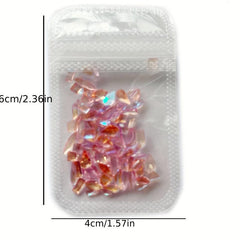 Aurora Cystal Nail Art Rhinestones Peach Sea Pink Grey Gemstones