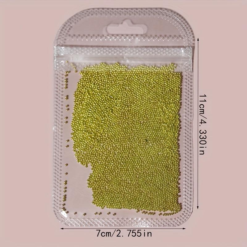 3D Nail Caviar Beads Metal Nail Studs DIY Decorations Size