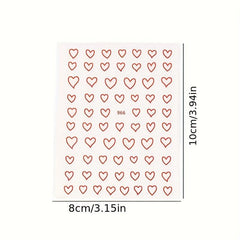 Rose Nail Art Stickers Self Adhesive Decals for DIY or Nail Salons