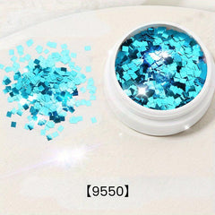 Glass Glitter Foil Nail Art Decoration for DIY Sequins Nails