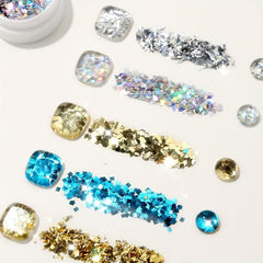 Glass Glitter Foil Nail Art Decoration for DIY Sequins Nails
