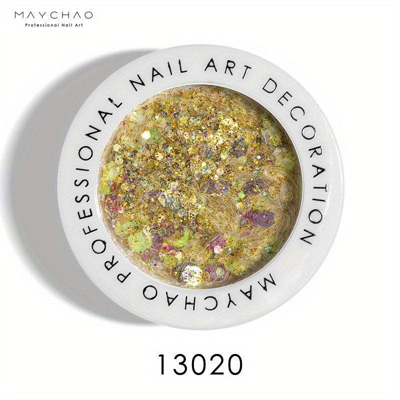 Glass Glitter Foil Nail Art Decoration for DIY Sequins Nails