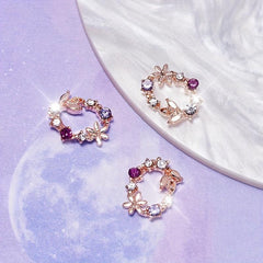 Zircon 3D Nail Charms For Acrylic Nails Garland Rhinestones Charms