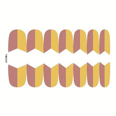 Colorful Full Wraps Nail Polish Stickers 8 Sheets