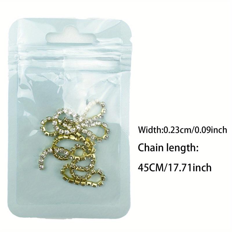 Crystal Rhinestone Chain Trim for Jewelry Making Crafts Shoes DIY