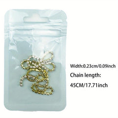 Crystal Rhinestone Chain Trim for Jewelry Making Crafts Shoes DIY
