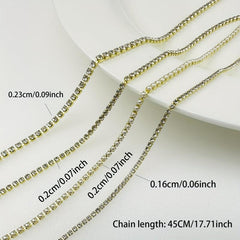 Crystal Rhinestone Chain Trim for Jewelry Making Crafts Shoes DIY
