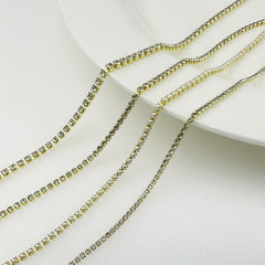 Crystal Rhinestone Chain Trim for Jewelry Making Crafts Shoes DIY