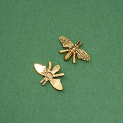 5pcs 3D Vintage Punk Metal Bee Nail Art Charms DIY Accessories
