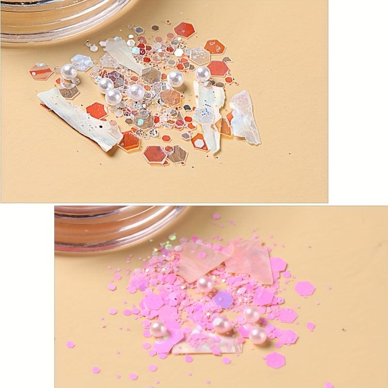 Sparkling Holographic Nail Art Glitter Sequins for DIY Nail Decoration