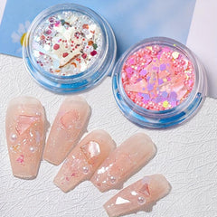 Sparkling Holographic Nail Art Glitter Sequins for DIY Nail Decoration