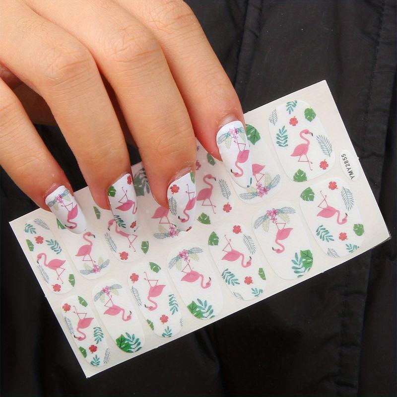 Nail Polish Stickers Strips Shine Full Wraps Nail Art Self Adhesive Decals