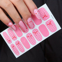 Nail Polish Stickers Strips Shine Full Wraps Nail Art Self Adhesive Decals