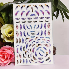 Feather Dream Catcher Nail Stickers for Women
