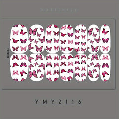 Butterfly Nail Polish Strips Long Lasting Nail Wraps for Easy Manicure