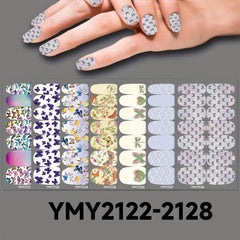 Butterfly Nail Polish Strips Long Lasting Nail Wraps for Easy Manicure