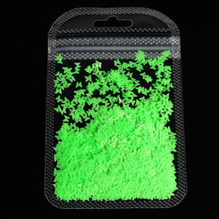 Gothic Punk Butterfly Nail Art Glitter Flakes 3D Neon Sequins
